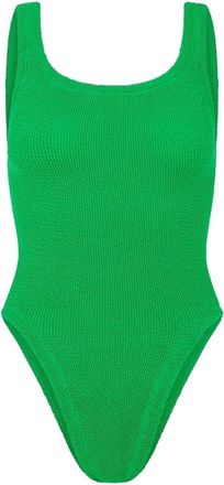 Hunza G Square Neck Swim - Dames - Badpakken - Groen - ONE Size - Badmode