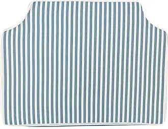 Ballard Designs Caroline Stripe Foam Headboard - Indigo - Ballard Designs
