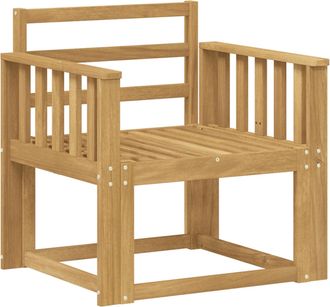 vidaXL Conjunto De Sof&aacute;s De Exterior Madera De Acacia S&oacute;lida Blanco Vidaxl