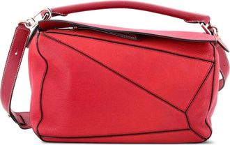 Loewe Puzzle Bag Leather Medium shoulder bag - Rood