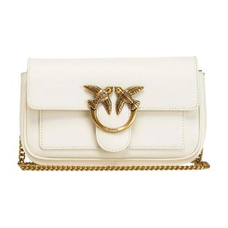 Pinko Pinko, Dames, Tassen, Wit, Maat: ONE Size Zijde