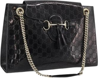 Gucci Pre-owned Vintage Schoudertas - Dames - Vintage Schoudertas - Zwart - ONE Size - Leer - Vintage