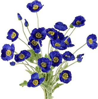 OEM 10 Amapolas Artificiales, Hechas De Seda Sint&eacute;tica, Con Tallos, Adecuadas Para Bodas, Decoraci&oacute;n Del Hogar, Decoraci&oacute;n De Fiestas Y Arreglos De Mesa (
