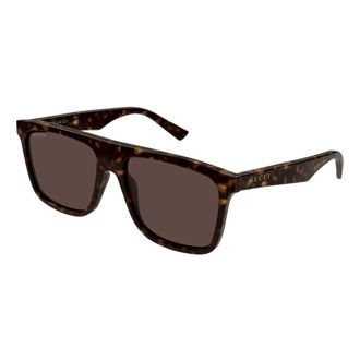 Gucci Gg 2182S Zonnebril - Heren - Zonnebrillen - Bruin - 57 MM - Accessoires