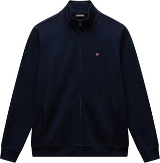 Napapijri Balis Zip Up Sweatshirt - Heren - Vesten met rits - Blauw - 2XL - Katoen - Hoodies & sweatvesten