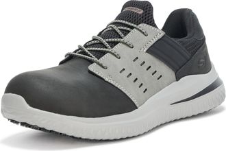 Skechers Mens Delson 3.0 Sr Tyoll Comp Toe Trainers, black, 8 UK