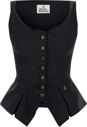Vivienne Westwood Monday Vest - Dames - Gillet - Zwart - M - Katoen - Kostuums