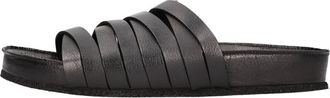 Pantanetti Leren Mules - Dames - Sandalen - Zwart - 40 EU - Leer - Schoenen