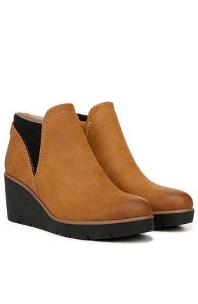 Naturalizer Soul Naturalizer Affirm Boots Women Brown Wedge Heel Ankle Bootie HTAT1791