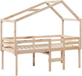 vidaXL High Sleeper Bed without Mattress 80x200 cm Solid Wood Pine Vidaxl