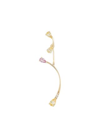 Le Ster Orecchino a bottone in oro 18kt con diamanti Rose More e Lemon Flare