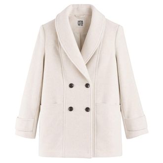 La Redoute Collections Halflange caban met knoopsluiting, volop winter