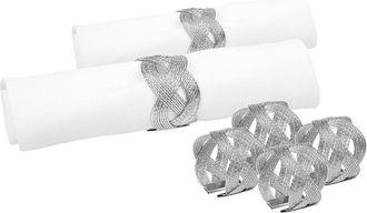 Alice Pazkus Set Of 6 Napkin Rings