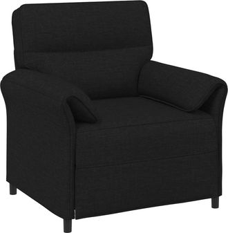 vidaXL Sof&aacute; De Una Plaza Negro 88 X 83 X 95 Cm Tela Vidaxl