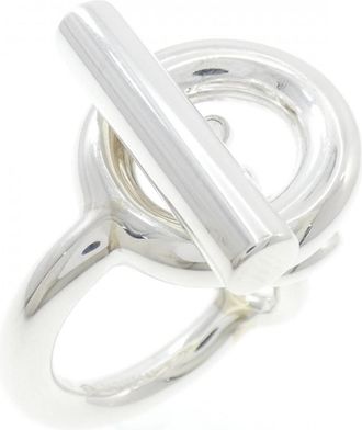 Herm&egrave;s Silver Silver 925 Band Ring (Pre-Owned)