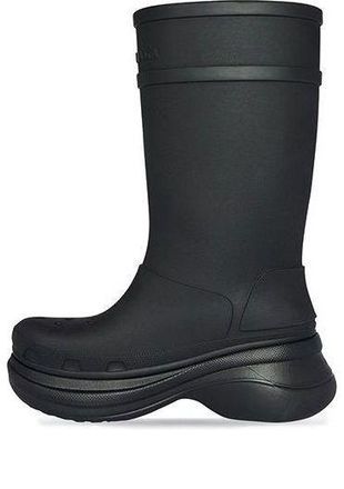 Balenciaga (WMNS) Crocs x Balenciaga Boots Black 677388W1S8E1000