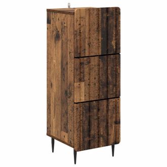 vidaXL Cajonera 33 X 34,5 X 92 Cm Madera De Ingenier&iacute;a Vidaxl