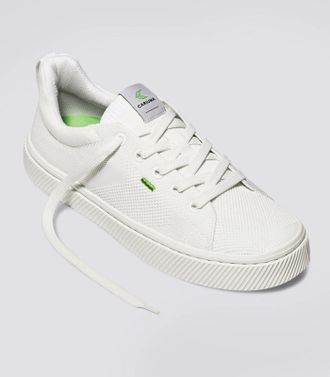 Cariuma Womens Cariuma IBI Low Sneakers Off-White Lace Up Casual Shoes HAWK819