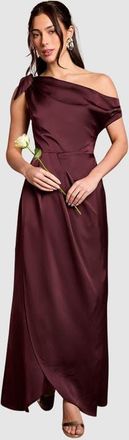 Coast Detail Bow Maxi Dress in Espresso at Nordstrom, Size 14