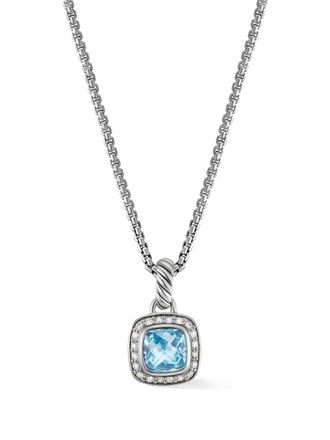 David Yurman Collana Petite Albion in argento sterling con diamanti (7mm)