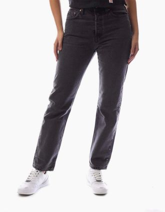 Levi's Womens 501 Five Pocket Straight Leg Jeans - Black - Size: 29 l30