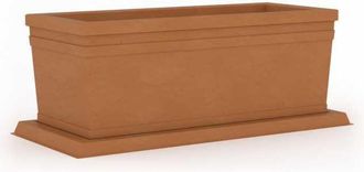 Monacis Maceta Lisa De 80 Cm, Terracota En Pol&iacute;mero Monacis - 80x40x34 Cm De Altura