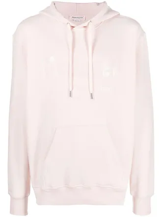 Alexander McQueen Hoodie met logoprint - Roze