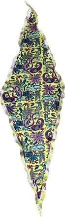 Nicole Miller Paisley Satin Neck Scarf