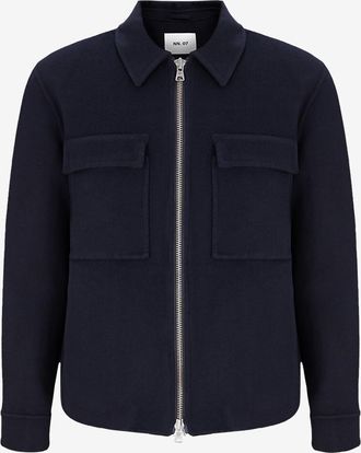 Nn.07 Kurze Wollflanell-Jacke Alban