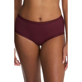 Natori Bliss Cotton Full Brief in Royal Fig at Nordstrom, Size Xx-Large