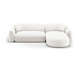 CXL by Christian Lacroix Sof&aacute; esquinero modular derecho 4 plazas de terciopelo marfil
