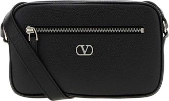 Valentino Garavani Black VLogo Small Crossbody Bag
