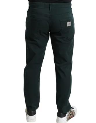 Dolce & Gabbana Cotton Stretch Skinny Jeans - Green