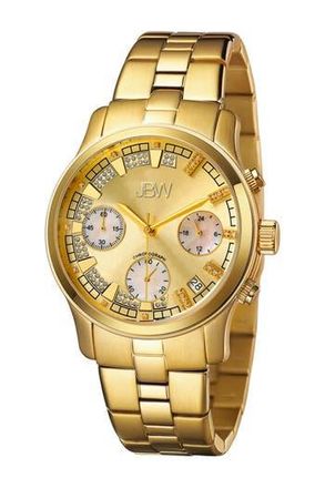 JBW Womens Alessandra Diamond Watch, 38mm - 0.20 ctw in Gold at Nordstrom Rack