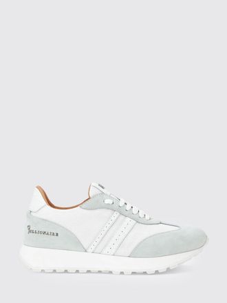 Billionaire Boys Club Two-Tone Suede and Mesh Low-Top Trainers with Metallic Logo