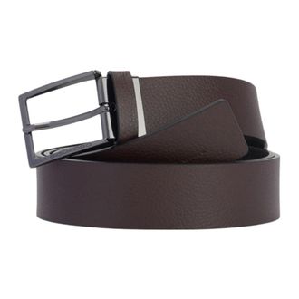 Piquadro Belts, male, Brown, Size: ONE SIZE Multicolored Leather Belt with Buckle