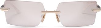 Dita Eyewear Eymori Rimless Sunglasses with Rectangular Gradient Lenses