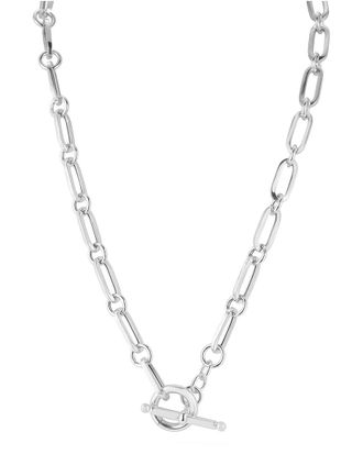 Chloe and Madison Chloe And Madison Silver Link Toggle Necklace
