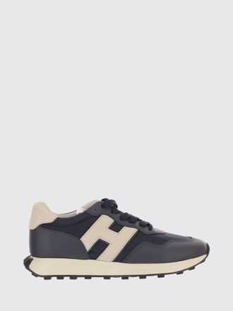 Hogan Sneakers H601 in pelle liscia e mesh con logo H e suola dentellata