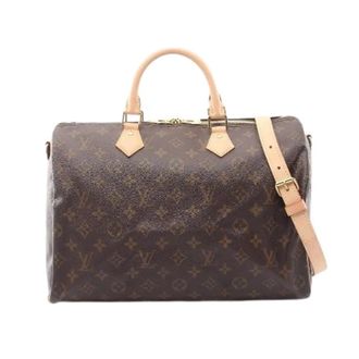 Louis Vuitton Pre-owned Speedy Bandouliere 35 Monogram Handbag - Dames - Pre-owned - Bruin - Maat: ONE Size Leer