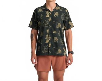 Roark Bless Up Trail Button Up Shirt In Onyx