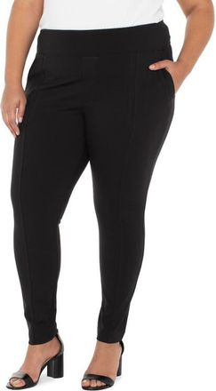 Liverpool L.A. Nikki Pocket Leggings in Black at Nordstrom, Size 1X