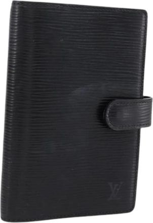 Louis Vuitton Pre-owned Day Planner Cover - Dames - Vintage Accessoires - Zwart - ONE Size - Leer - Vintage
