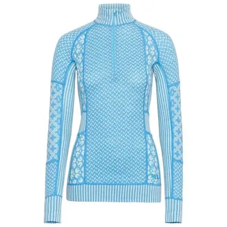 Kari Traa Smekker Half-Zip Merinounterw&auml;sche f&uuml;r Damen | blau