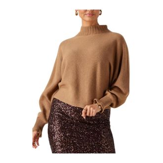 Twinset 252Tt 3353 Turtleneck - Dames - Coltruien - Bruin - XL - Wol - Truien & Vesten