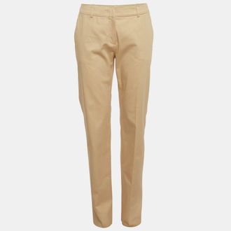 Max Mara Beige Cotton Chino Pants