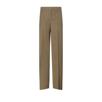 Max Mara Wide Trousers, female, Brown, Size: XS Bronte Pants
