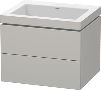 Duravit Duravit L-cube Conjunto Encolado A Pared, 2 Cajones, Sin