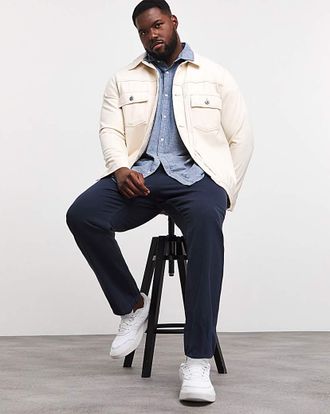 Jacamo Elasticated Drawcord Canvas Trouser