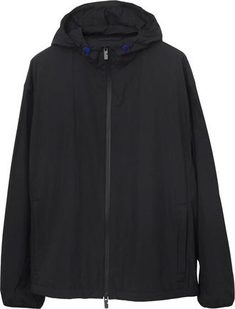 Burberry EKD-Embroidered Hooded Lightweight Jacket, Size Small